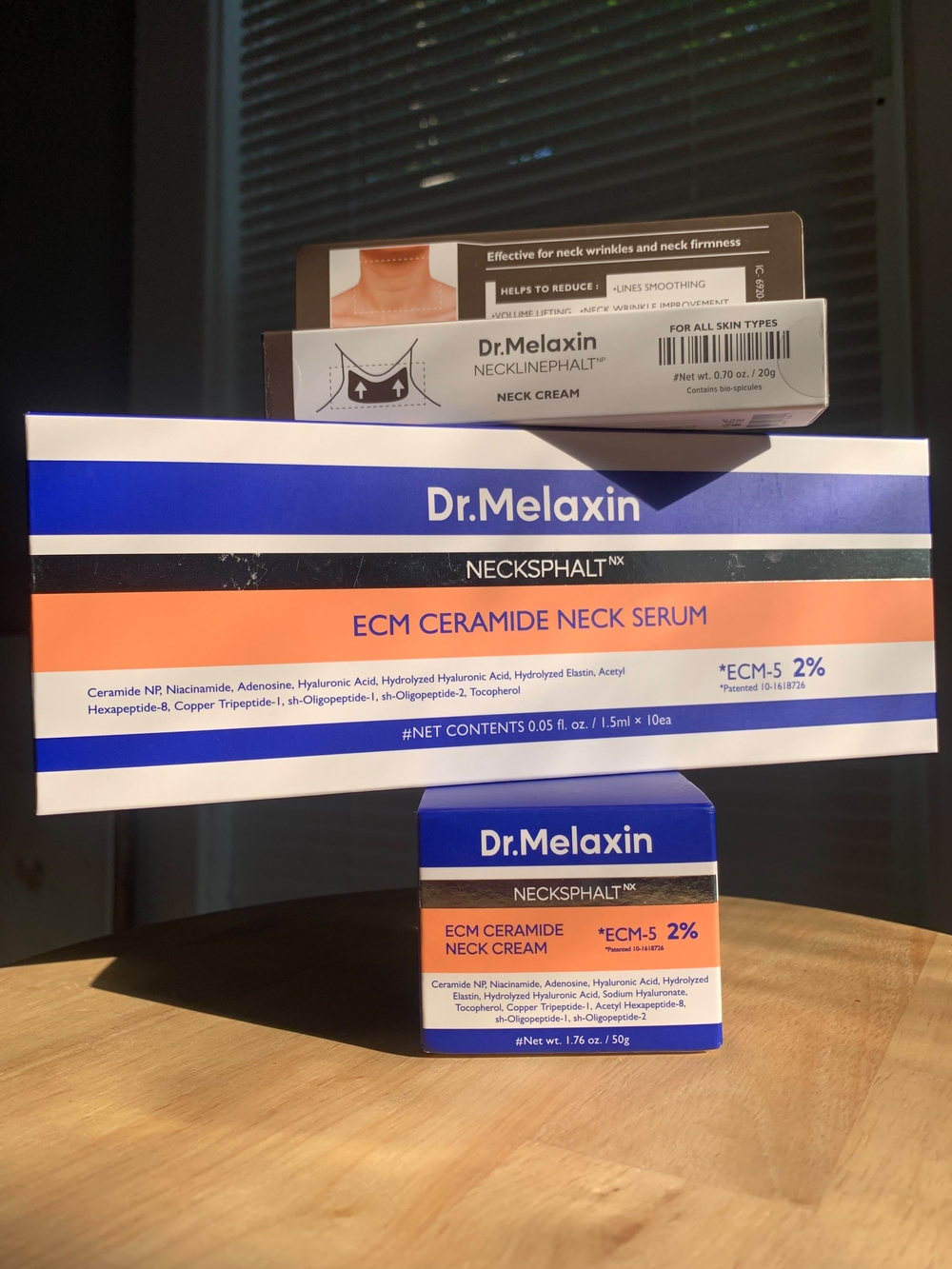 Dr. Melaxin Neck Care Bundle – ECM Ceramide Neck Serum, Neck Cream & Neckline Cr